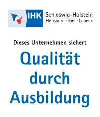 Qualität durch Ausbildung