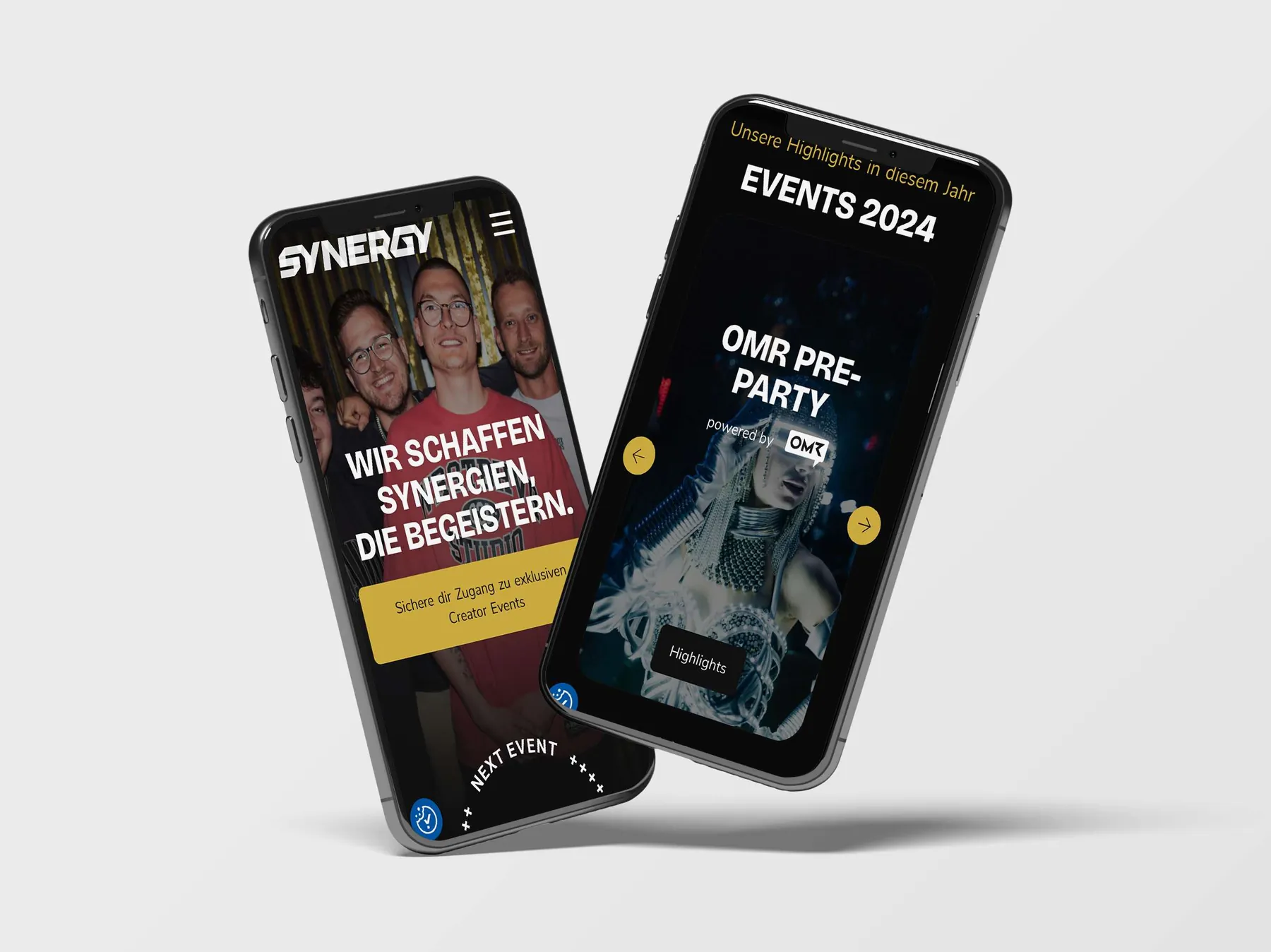 Synergy Event Webseite