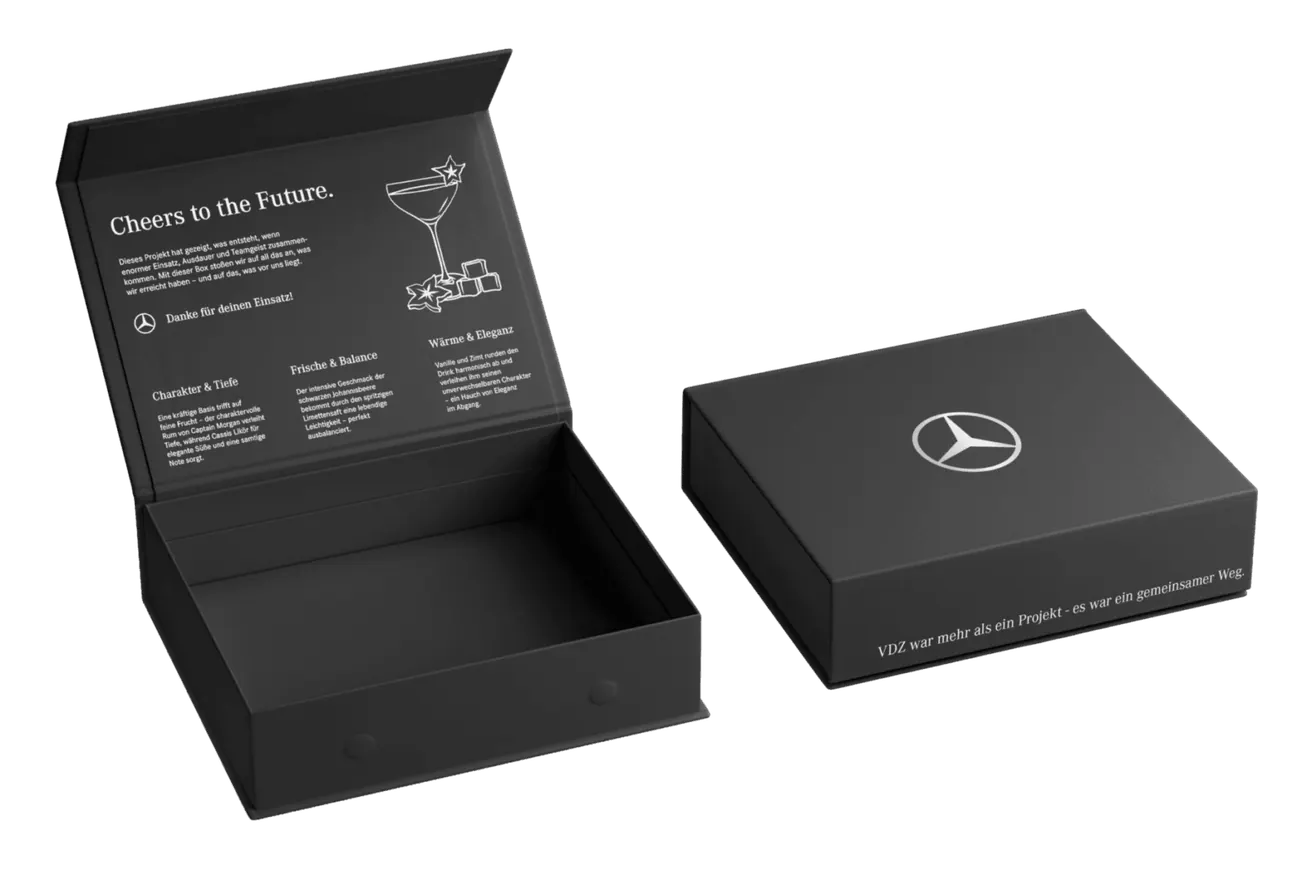 Mercedes Benz Giveaway Box Design