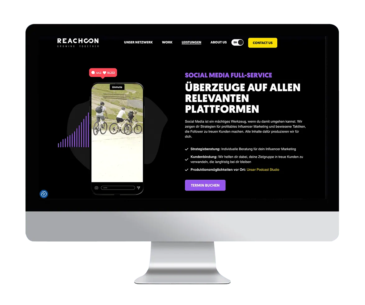 ReachCon Creator Webseite
