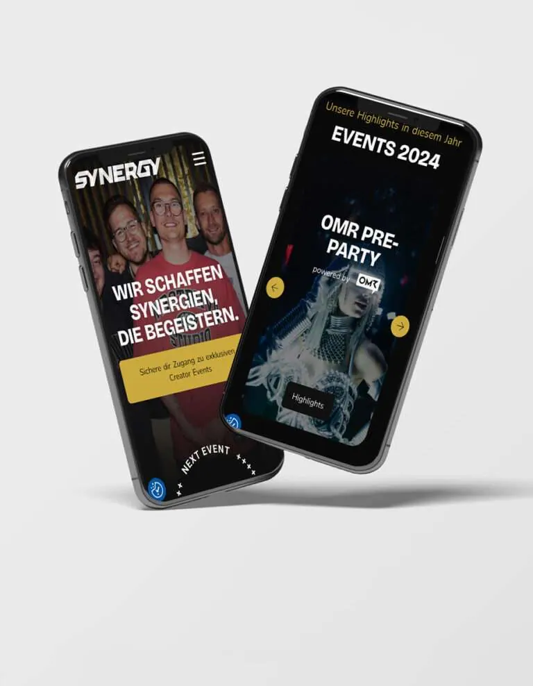 Synergy Event Webseite