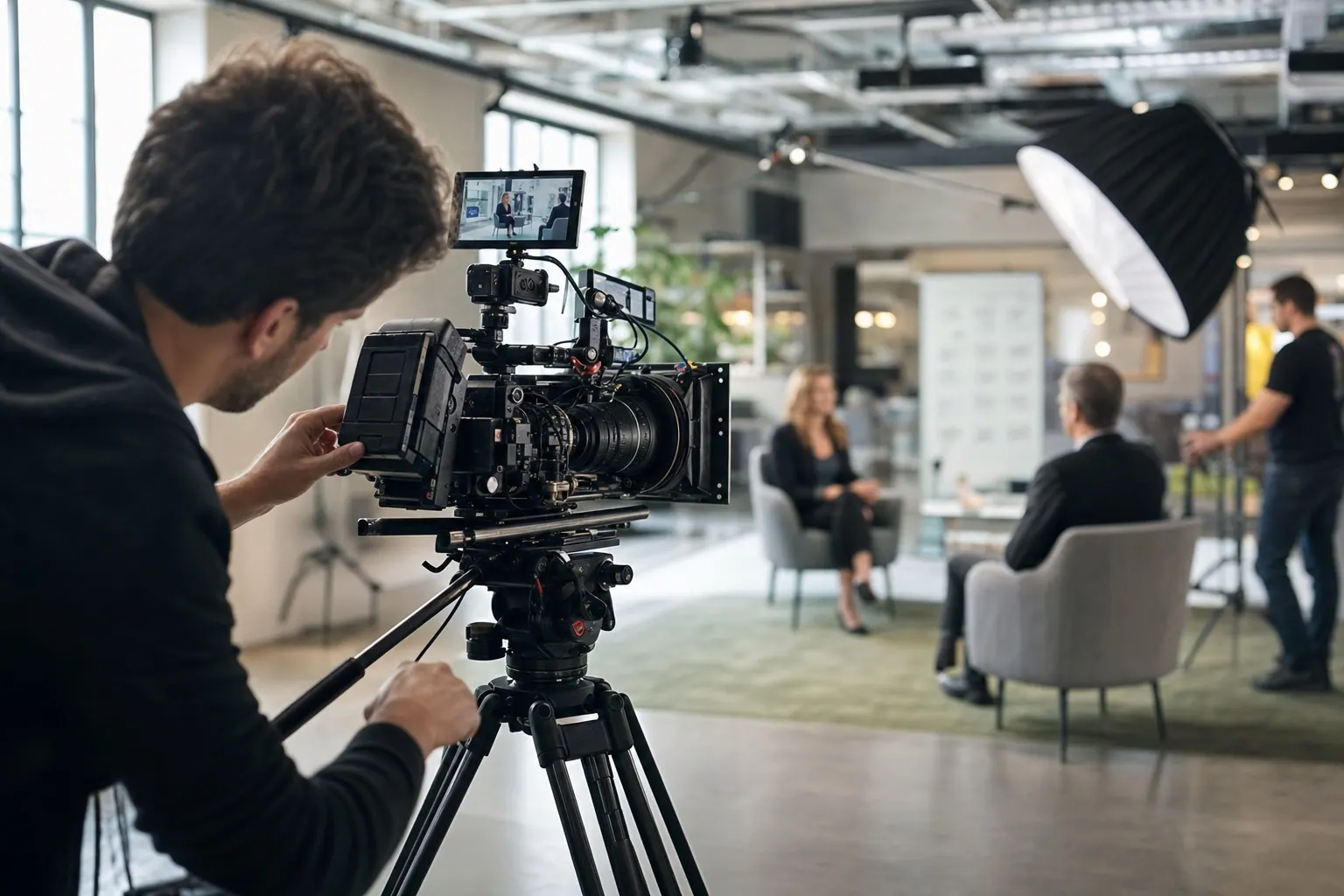 Profi-Drehset mit Kameramann und Tripod - Imagefilm Kosten 2026