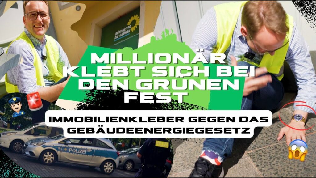Millionär klebt sich bei den Grünen fest: Thumbnail - Social Media Referenz